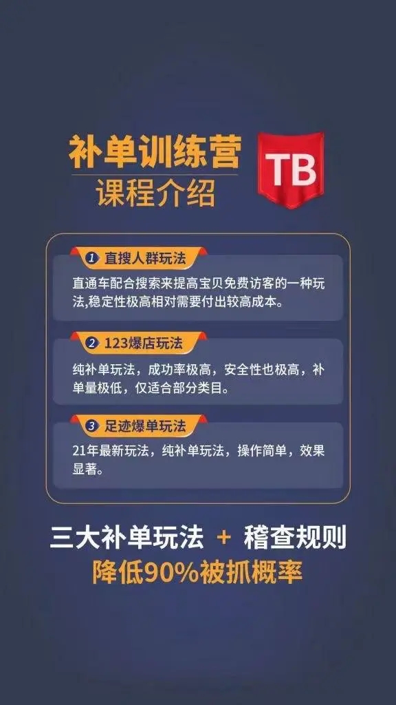 数据蛇淘宝2021最新三大补单玩法+稽查规则，降低90%被抓概率-项目资源库