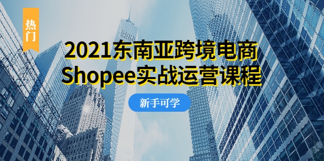 2021东南亚跨境电商Shopee实战运营课程,0基础、0经验、0投资的副业项目-项目资源库