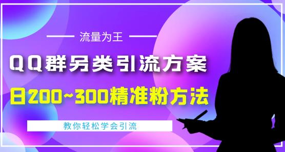价值888的QQ群另类引流方案，半自动操作日200~300精准粉方法【视频教程】-项目资源库