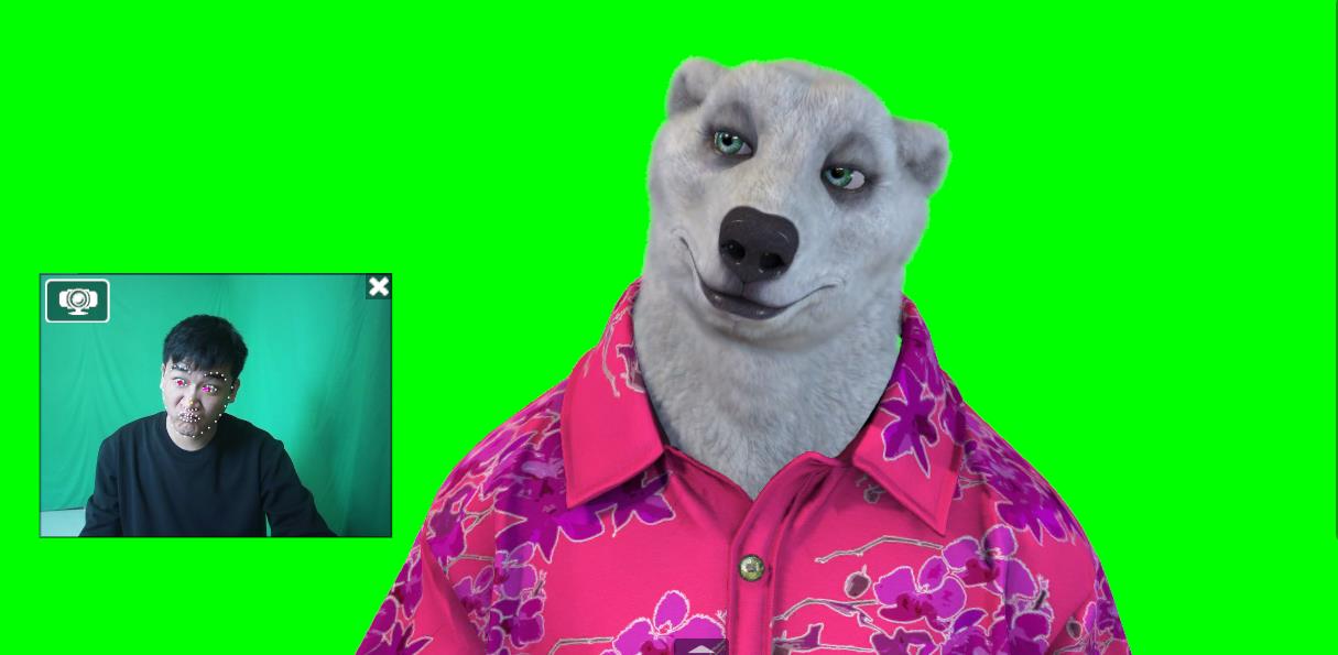 实时直播换脸卡通形象出镜,卡通形象面部捕捉(软件+教程)-项目资源库