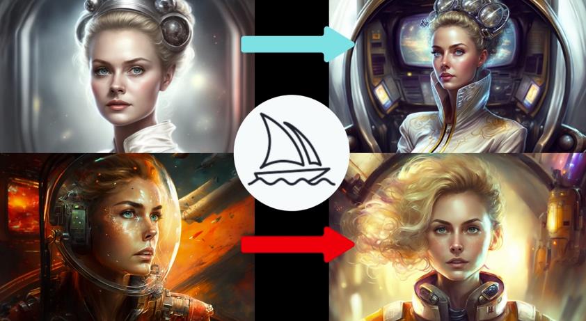 Midjourney V4实现连续性的人物创作：漫画，故事，动画操作教程参数设置-项目资源库