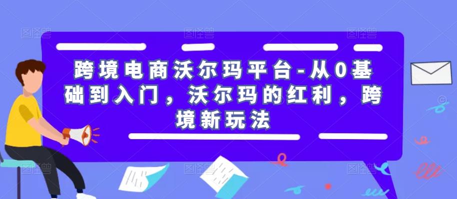 跨境电商沃尔玛平台-从0基础到入门,沃尔玛的红利,跨境新玩法-项目资源库