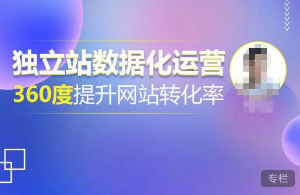 独立站数据化运营,360度提升网站转化率,亿级独立站大卖,带你用数据说话,提升转化率超过4%-项目资源库