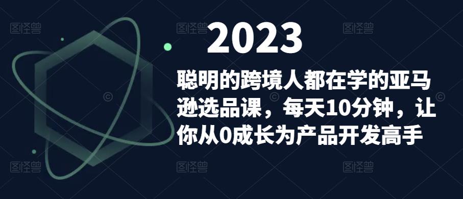 聪明的跨境人都在学的亚马逊选品课,每天10分钟,让你从0成长为产品开发高手-项目资源库