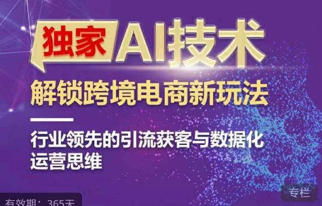 独家AI技术&ChatGPT解锁跨境电商新玩法,行业领先的引流获客与数据化运营思维