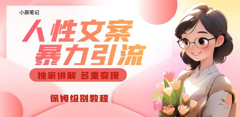 独家人性文案玩法，暴力引流多重变现，保姆级教程【揭秘】-项目资源库