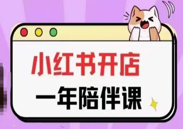 三九小红书开店一年陪伴课(更新),从0到1玩赚小红书开店