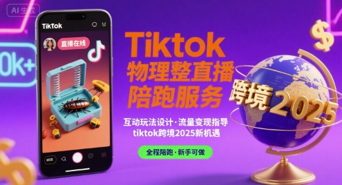 Tiktok物理整蛊直播陪跑服务-tiktok跨境2025-项目资源库
