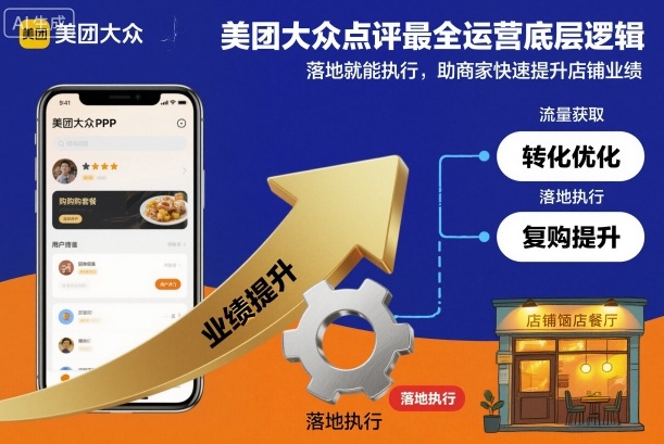 美团大众点评最全运营底层逻辑，落地就能执行，助商家快速提升店铺业绩-项目资源库