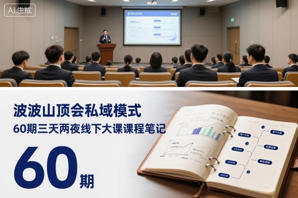 波波山顶会私域模式60期三天两夜线下大课课程笔记（文档）-项目资源库