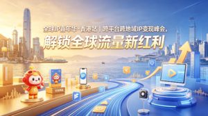 全球IP嘉年华·香港站｜跨平台跨地域IP变现峰会，解锁全球流量新红利-项目资源库