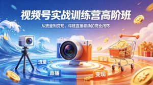 视频号实战训练营高阶班，从流量到变现，构建直播驱动的商业闭环（26年4月）-项目资源库