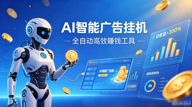 AI智能广告挂G，在家自动賺收益，全程无需人工操作、不用直播、不用拉人【揭秘】-项目资源库