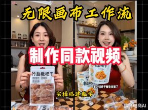 无限画布工作流一键复刻爆款带货视频,实操搭建,操作简单-项目资源库