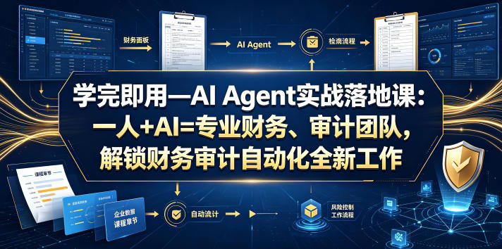 学完即用—AI Agent实战落地课：一人+AI=专业财务、审计团队，解锁财务审计自动化全新工作模式（更新0804）-项目资源库