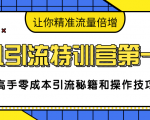 卓凡引流特训营第一期：高手零成本引流秘籍和操作技巧，让你精准流量倍增-项目资源库