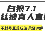 白狼敢死队最新抖音课程：蚕丝被真人直播不封号豆荚（dou+）玩法详细讲解-项目资源库