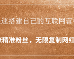 封神学员特训营:快速搭建自己的互联网营销系统,疯狂涨精准粉丝,无限复制网红流量-项目资源库