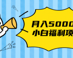 搏金汇小白福利网赚项目,长久稳定月入5000-项目资源库