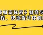 《终极财富秘密》财商学习必修课程,快速提升你的财富(18节视频课)-项目资源库