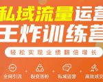 私域流量运营王炸训练营:全网引流+裂变涨粉+私域运营+高效成交-项目资源库