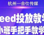 合仕传媒Feed投放教学，手把手教学，开车烧钱必须自己会-项目资源库