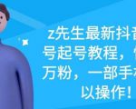 z先生最新抖音美女号起号教程,快速十万粉,一部手机就可以操作-项目资源库