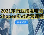2021东南亚跨境电商Shopee实战运营课程，0基础、0经验、0投资的副业项目-项目资源库