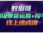 数据哥·超级带货运营+投手线上速成课，快速提升运营和熟悉学会投手技巧-项目资源库