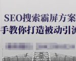SEO搜索霸屏方案，手把手教你打造被动引流系统【视频课程】-项目资源库