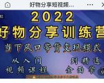 萌飞好物·2022抖音好物分享训练营,当下风口带货变现模式,从入门到精通-项目资源库