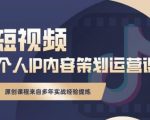 抖音短视频个人ip内容策划实操课，真正做到普通人也能实行落地-项目资源库