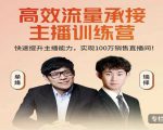 高效流量承接主播训练营：快速提升主播能力,实现100万销售直播间-项目资源库