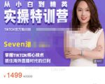 Seven漆:国内&TIKTOK短视频直播训练营，全球直播带货的风口赶紧乘风掘金-项目资源库