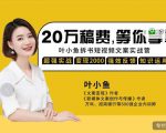 叶小鱼21天短视频文案拆书营，学完轻松搞定各类书单短视频文案-项目资源库