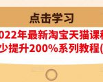 樊剑2022年最新淘宝天猫课程-转化率至少提升200%系列教程(高级)-项目资源库
