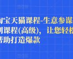 樊剑淘宝天猫课程-生意参谋数据分析系列课程(高级)，让您轻松运营店铺，帮助打造爆款-项目资源库