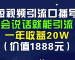 安妈·短视频引流口播号，会说话就能引流，一年收益20W（价值1888元）-项目资源库