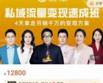 桔子会·私域流量变现速成班，4天拿走月销千万的变现方案 价值12800元-项目资源库