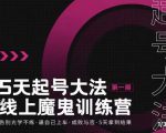 大播·五天起号魔鬼训练营，告别光学不练，逼自己上车，成败与否，5天拿到结果-项目资源库