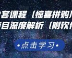 京东撸货全套课程（惊喜拼购），京东撸货项目深度解析（附软件）-项目资源库