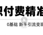 玩转知识付费项目精准引流，给你1套课多账号操作落地方案！-项目资源库