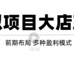 虚拟项目月入几万大店玩法分享，多店操作利润倍增（快速起店盈利）-项目资源库