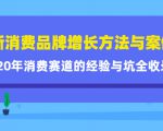 新消费品牌增长方法与案例精华课：20年消费赛道的经验与坑全收录-项目资源库