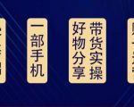 好物分享高阶实操课：0基础一部手机做好好物分享带货（24节课）-项目资源库