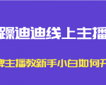 暴躁迪迪线上主播课，金牌主播教新手小白如何开播-项目资源库