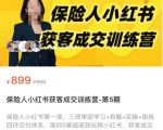 保险人小红书获客成交训练营,0基础高效玩转小红书,可复制的获客成交之路-项目资源库