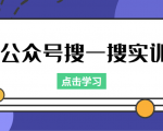 公众号搜一搜实训，收录与恢复收录、 排名优化黑科技，附送工具（价值998元）-项目资源库