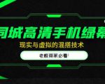同城高清手机绿幕，直播间现实与虚拟的混搭技术，老板商家必看！-项目资源库