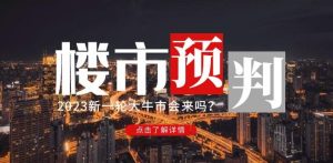 樱桃大房子2023楼市预判:新一轮大牛市会来吗?【付费文章】-项目资源库